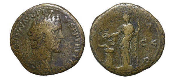 Roman Imperial, Antoninus Pius, Sestertius
