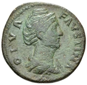 Roman Imperial, Faustina I, Sestertius - Obv