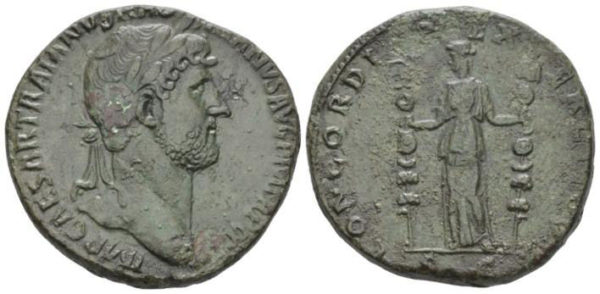 Roman Imperial, Hadrian, Sestertius