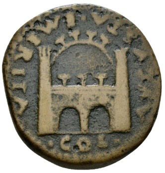 Roman Provincial, Tiberius, As - Rev