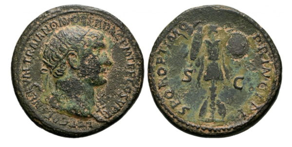 Roman Imperial, Trajan, Dupondius