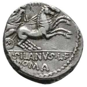 Roman Republican, D. Junius Silanus, Denarius - Rev