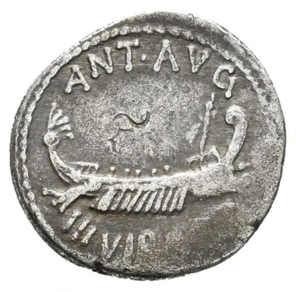 Roman Republican, Mark Antony, Denarius - Obv