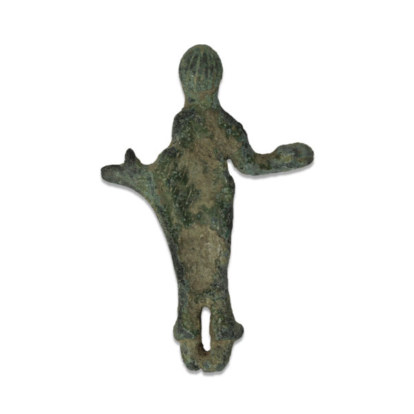 Etruscan statuette of a priest with patera