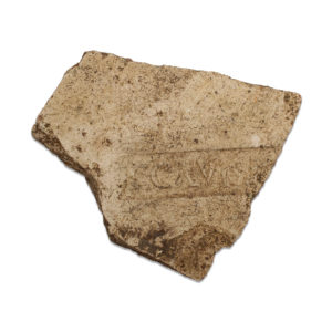 Roman brick with stamp
