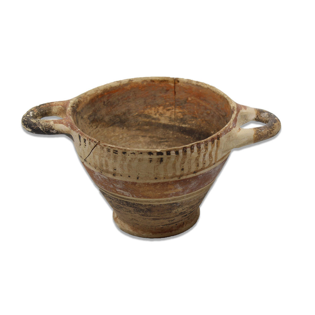 Greek skyphos with black and red bands for sale Greek Antiquities for