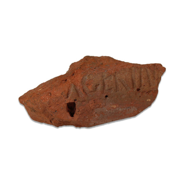 Roman brick with stamp inscribed