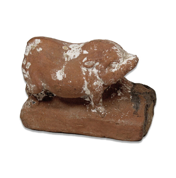 Greek figurine of a standing pig