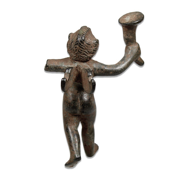 Roman statuette of Eros with drinking horn