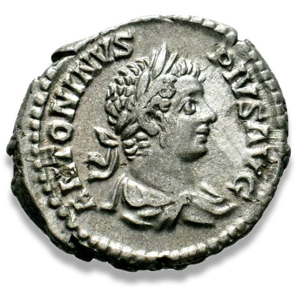 Roman Imperial, Caracalla, Denarius - Obv