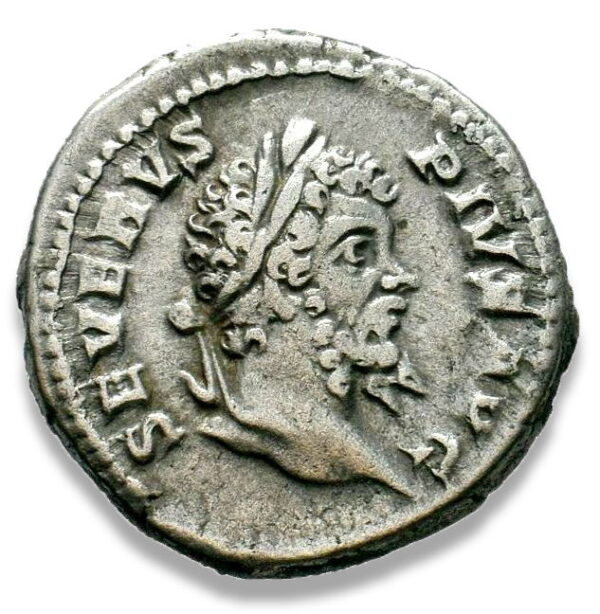 Roman Imperial, Septimius Severus, Denarius - Obv