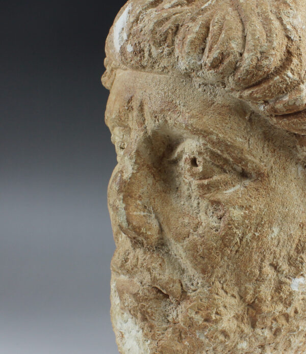 Roman portrait head of a bearded man