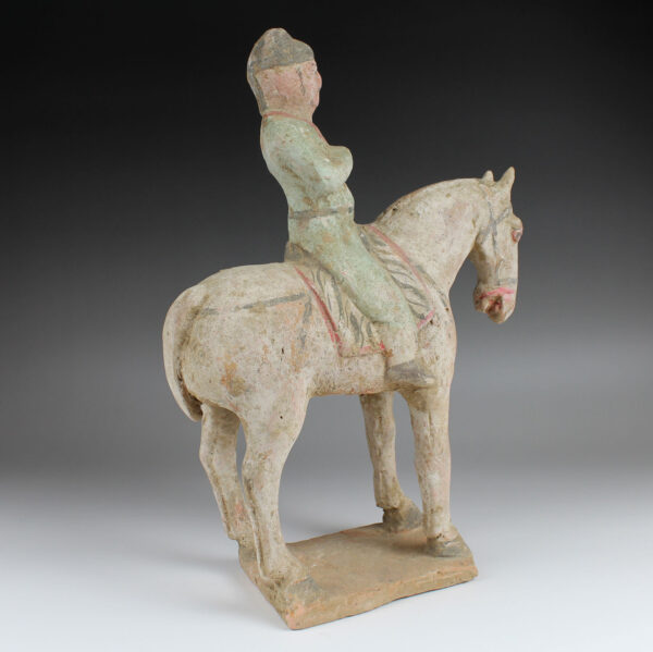 Chinese statuette of a rider with horse