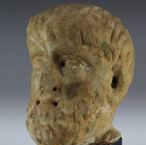 Roman head of a bearded man