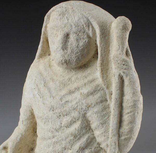 Roman relief of priestess holding a patera