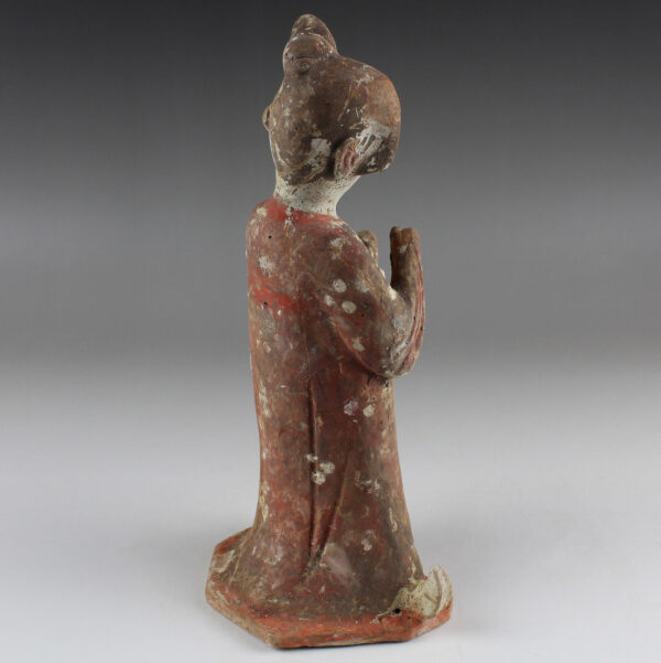 Chinese statuette of a Fat Lady with Thermoluminescence