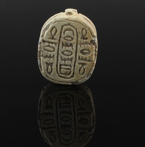Egyptian scarab with pseudo-hieroglyphic