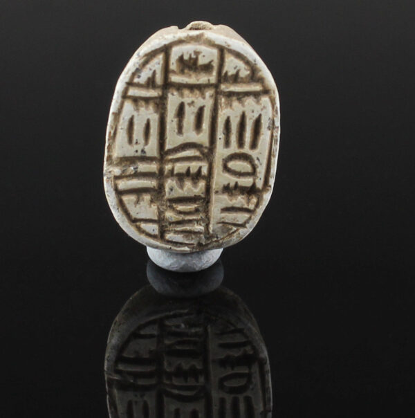 Egyptian scarab with pseudo-hieroglyphic script