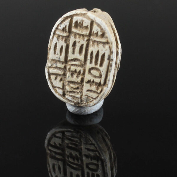 Egyptian scarab with pseudo-hieroglyphic script