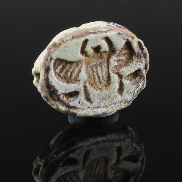 Egyptian scarab with winged scarab beetle