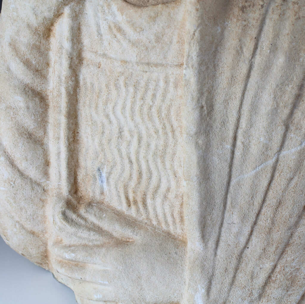 Byzantine portrait bust of a woman with a scroll for sale Byzantine