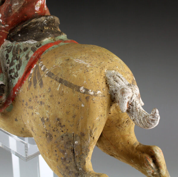 Chinese statuette of a polo player