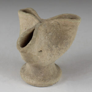 Iron Age oil lamp with three nozzles