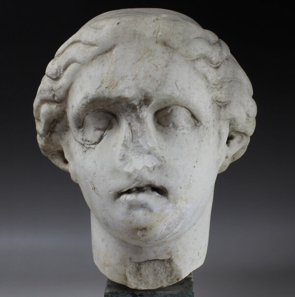 Roman head of a goddess