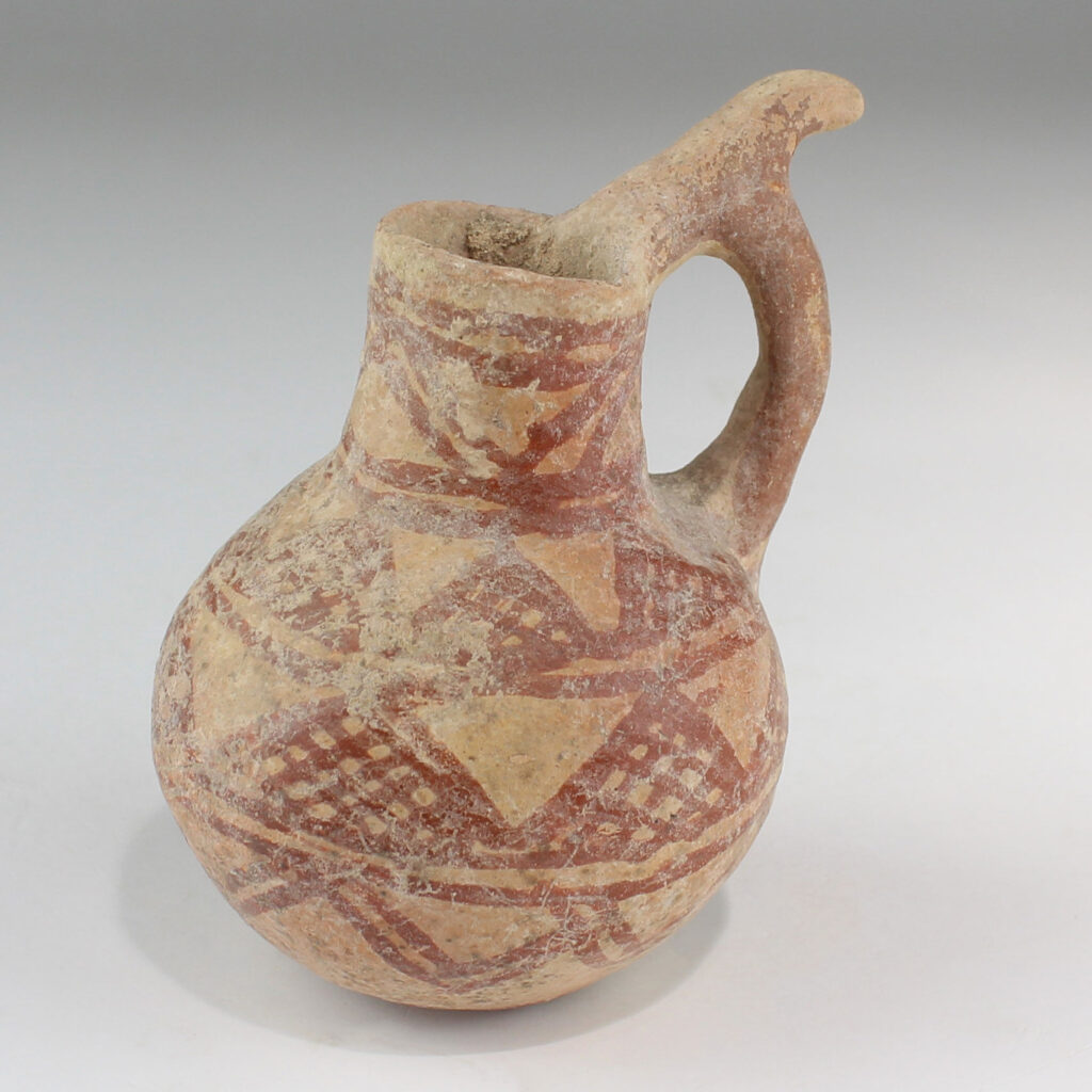 Bronze Age Miniature Jug White Painted IV For Sale Museum Pieces Bronze Age Miniature Jug White Painted IV For Sale Museum Pieces