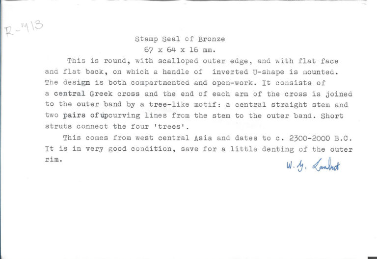 Bronze Age stamp seal for sale Bronze Age Antiquities for sale