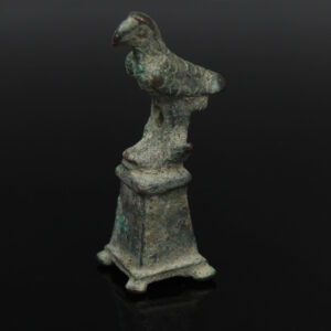 Roman statuette of an eagle on pedestal