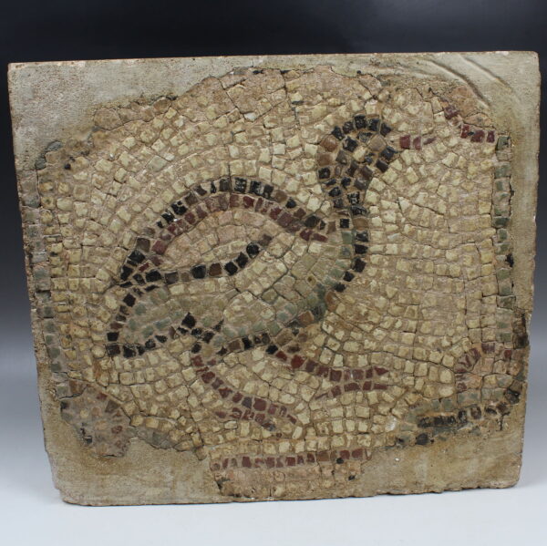 Roman mosaic depicting a bird