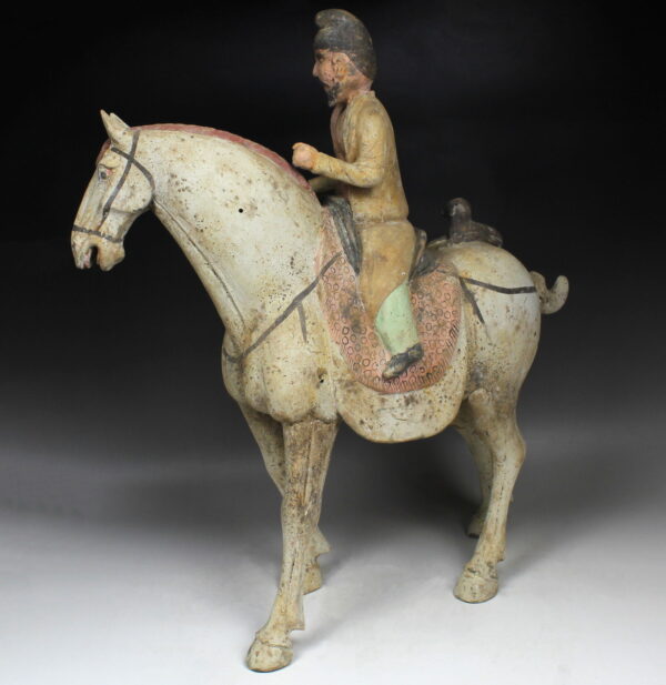 Chinese statuette of a Sogdian rider