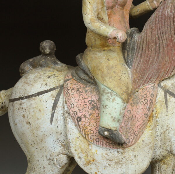 Chinese statuette of a Sogdian rider