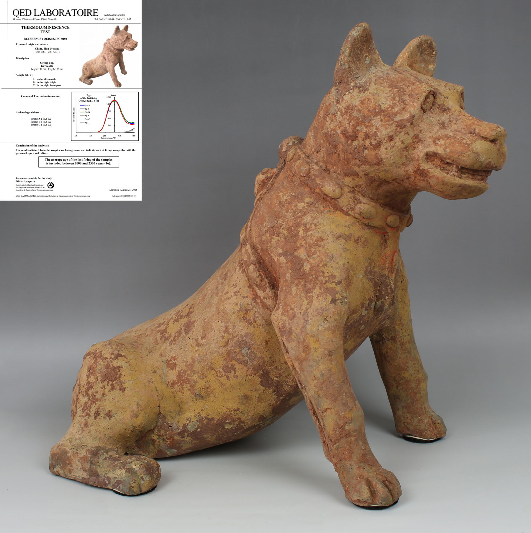 Chinese statuette of a dog Chinese statuette of a dog