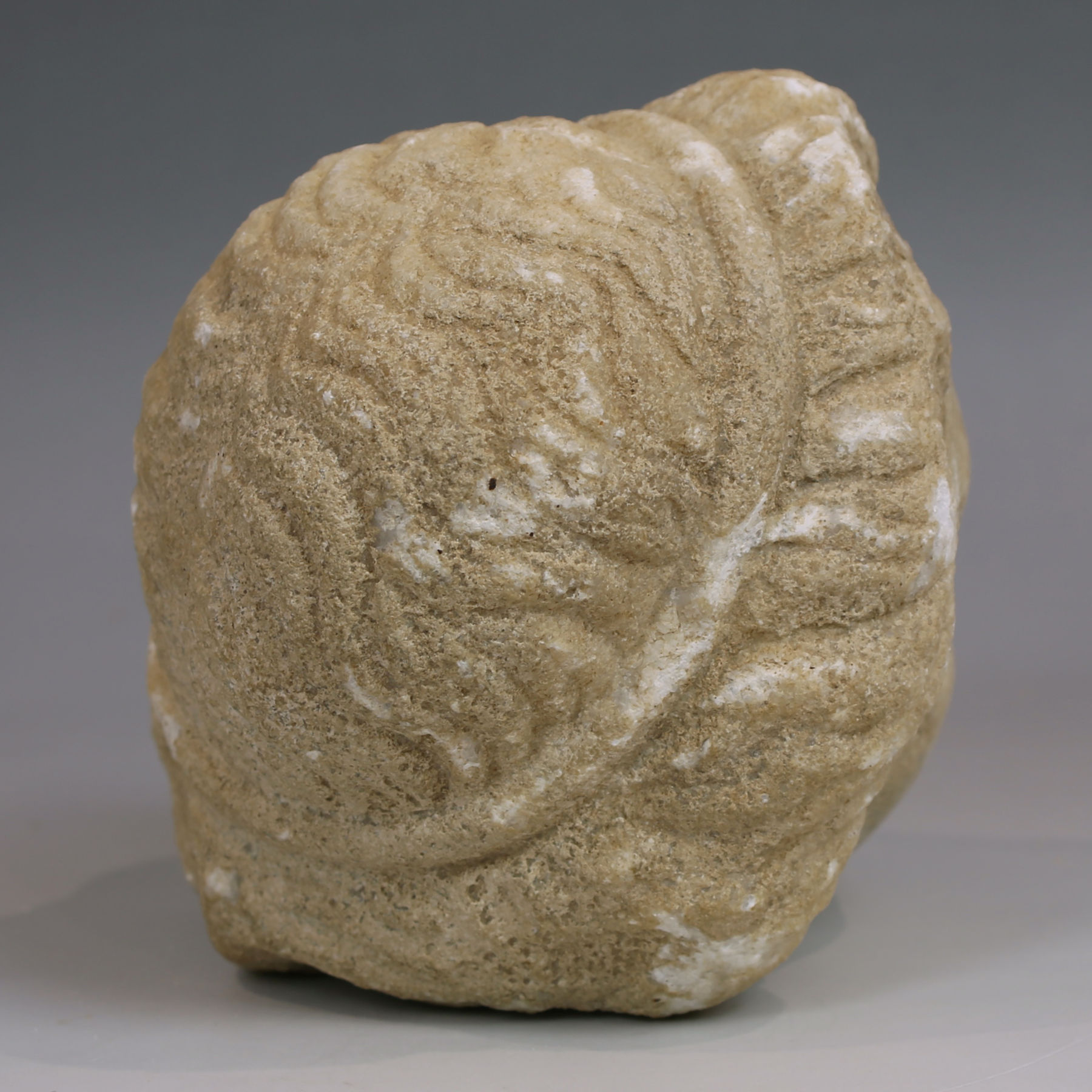 Late Hellenistic / Early Roman head of a woman with tainia Late Hellenistic / Early Roman head of a woman with tainia