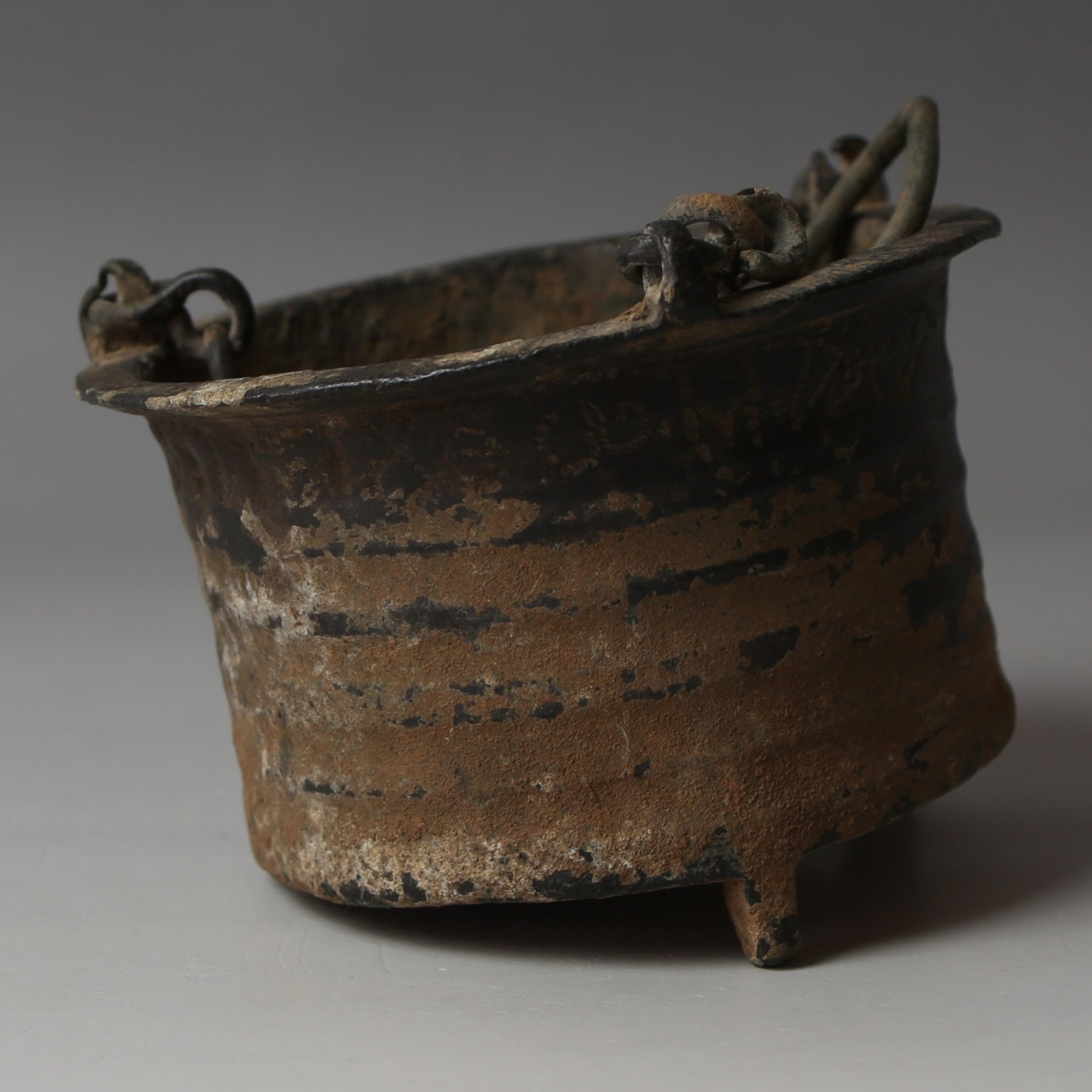 Late Roman / Byzantine incense burner with Greek inscription Late Roman / Byzantine incense burner with Greek inscription